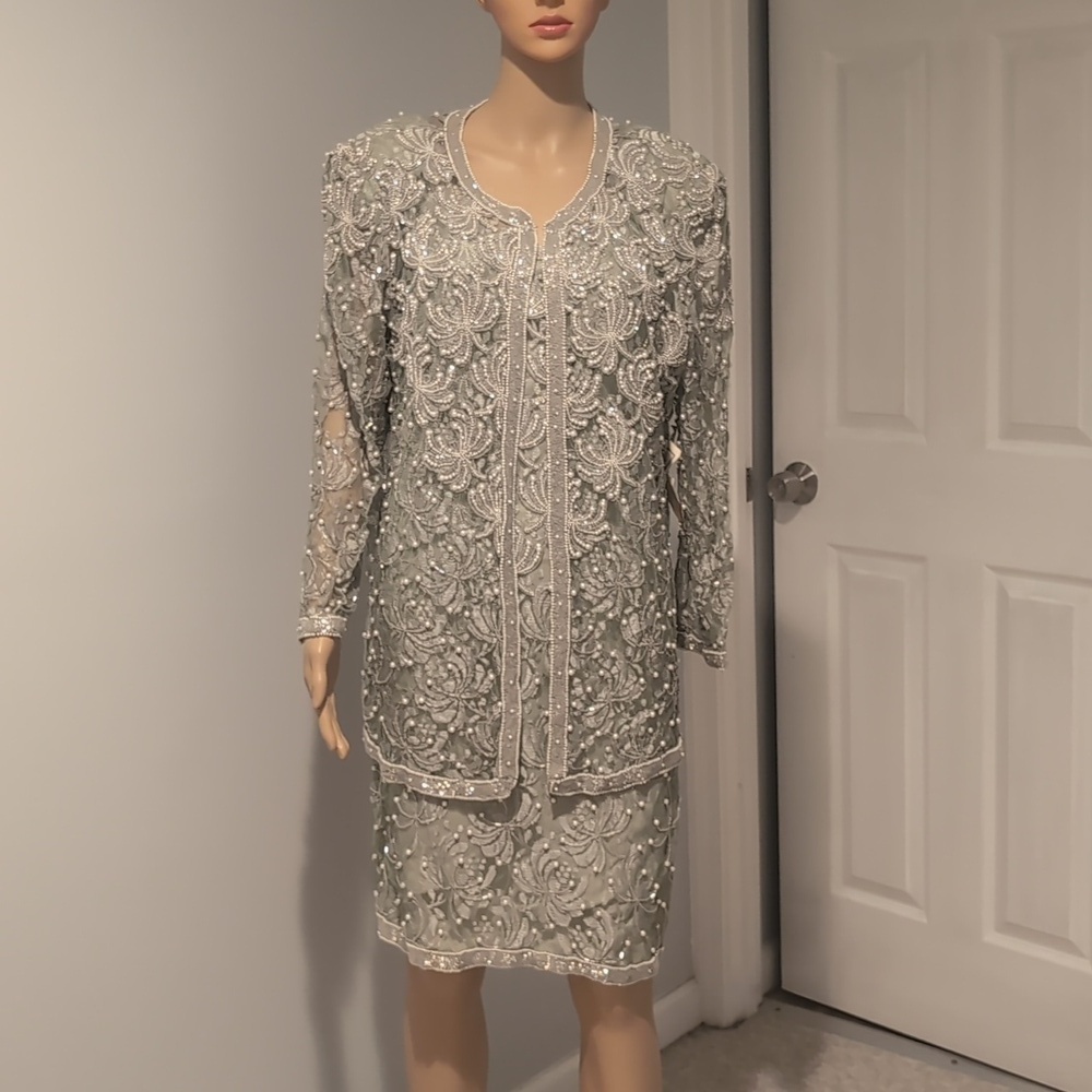 Lawrence Kazar Vintage 80s Dress